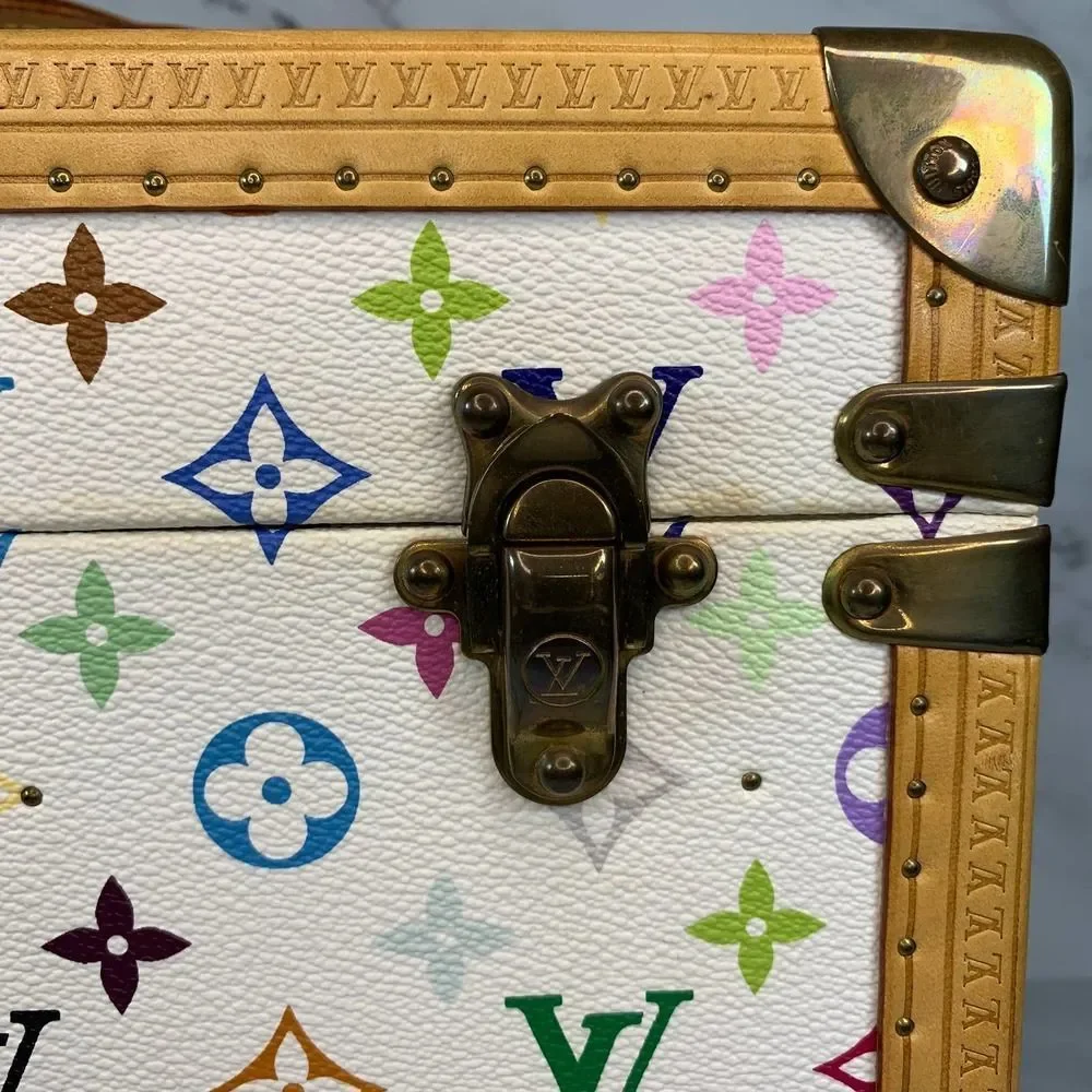 Louis Vuitton Multicolor Boite Pharmacie Monogram Blanc Murakami Trunk LV Case